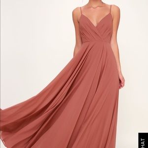 All About Love rusty rose maxi
